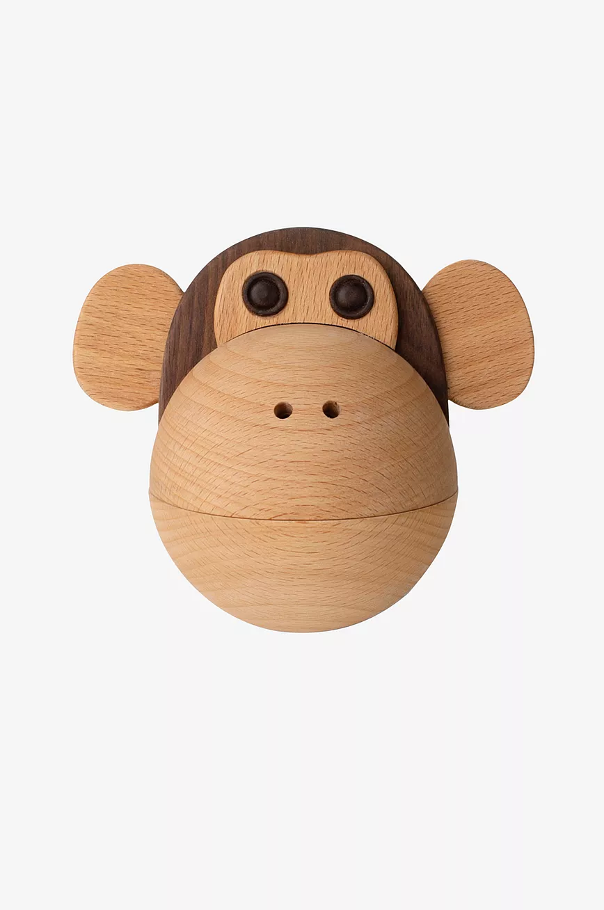 Spring Copenhagen The Monkey Skål Diameter 14 Cm Bøk/Valnøtt 3 Spring Copenhagen The Monkey Skål Diameter 14 Cm Bøk/Valnøtt