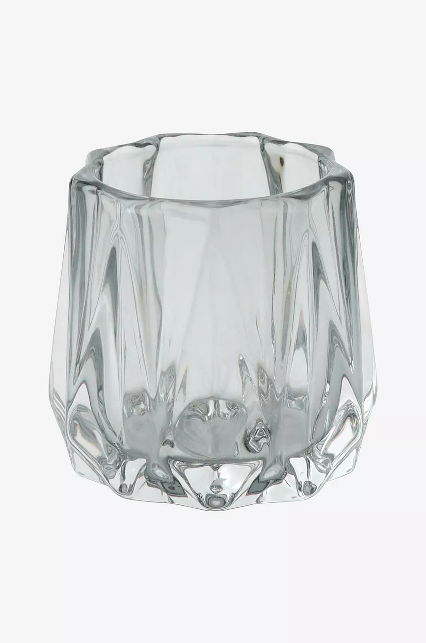 Telyslykt Glass Grå 3 Telyslykt Glass Grå