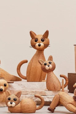 Spring Copenhagen Tredekor Katt Lucky The Cat 15,9 Cm -Hjemmedekorasjon Salg 2024 b 309