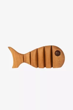 Spring Copenhagen Dekor The Wood Fish Big 22 Cm -Hjemmedekorasjon Salg 2024 b 724